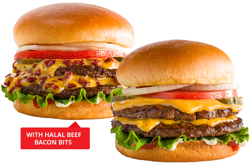 Double Cheeseburger <br><span>(Classic or Halal Beef Bacon Bits Boosted)</span>
