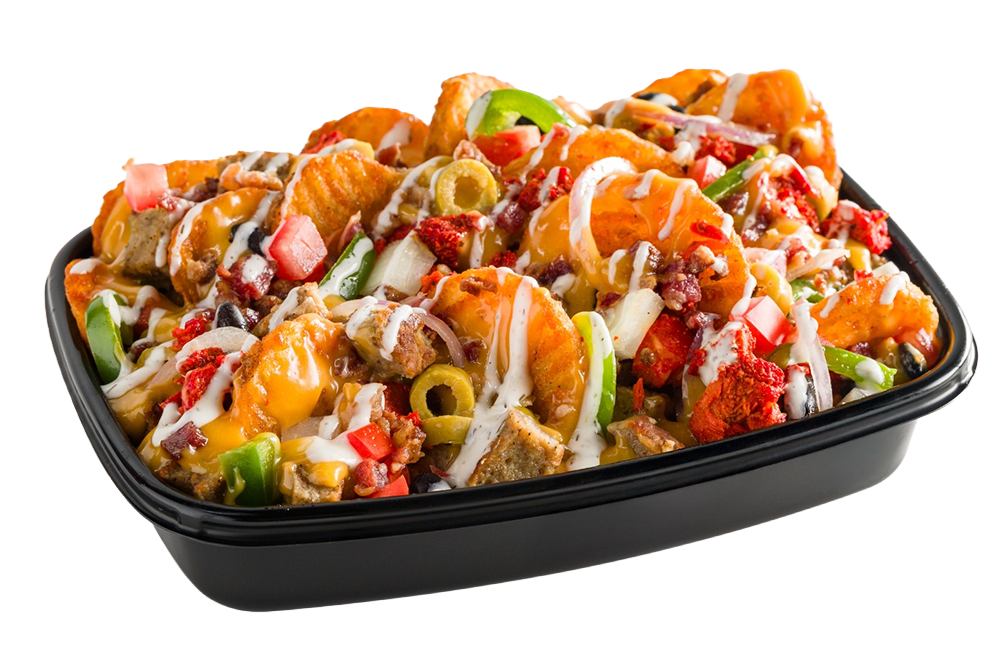 Loaded Chips <Span>(Pakora Chips+Beef+Cheese<Br/>+Halal Beef Bacon Bites)</Span>